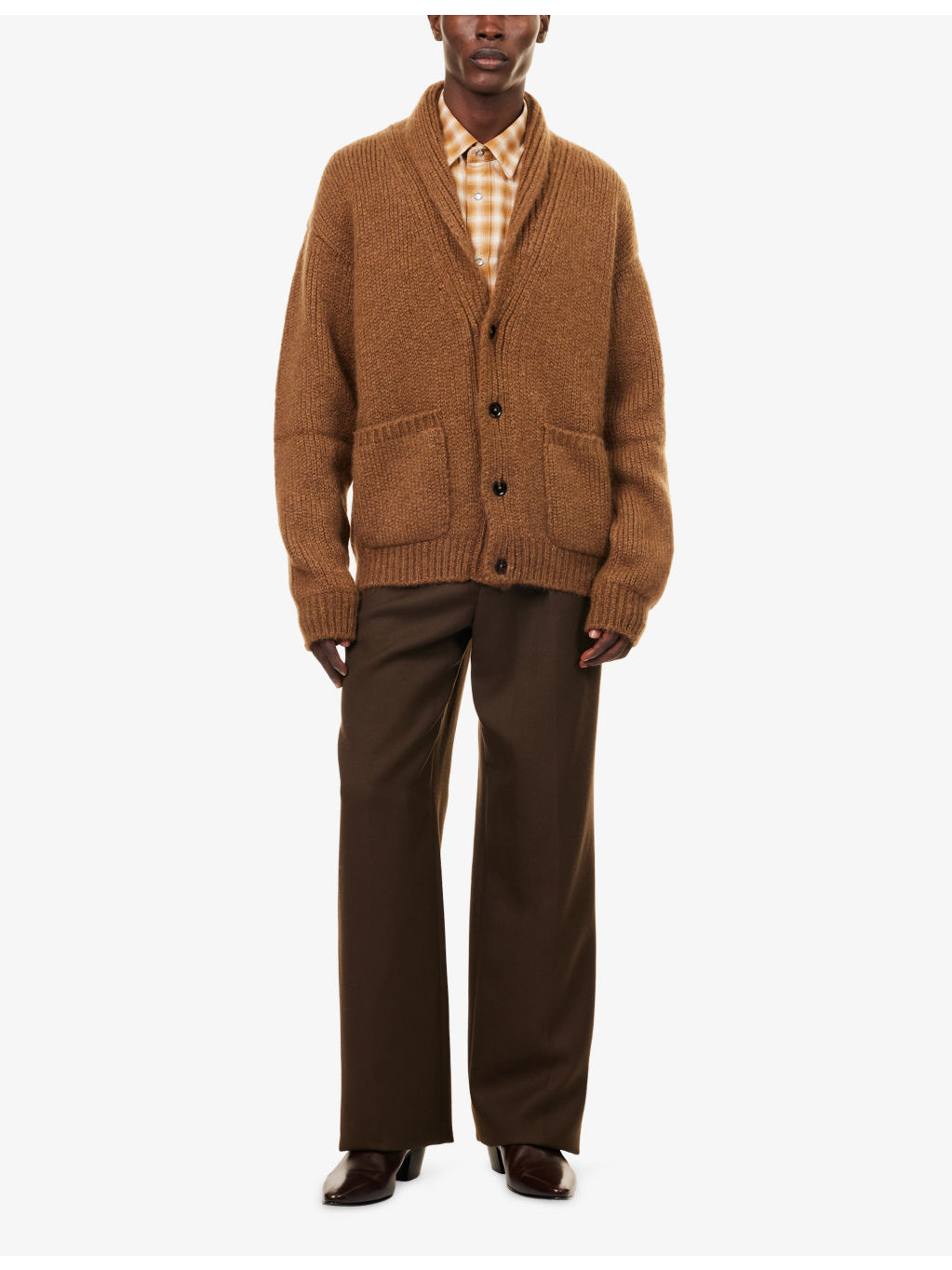 Shawl-Collar Regular-Fit Cashmere Cardigan - 2