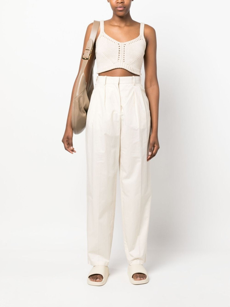 JOSEPH high-waisted cotton trousers outlook