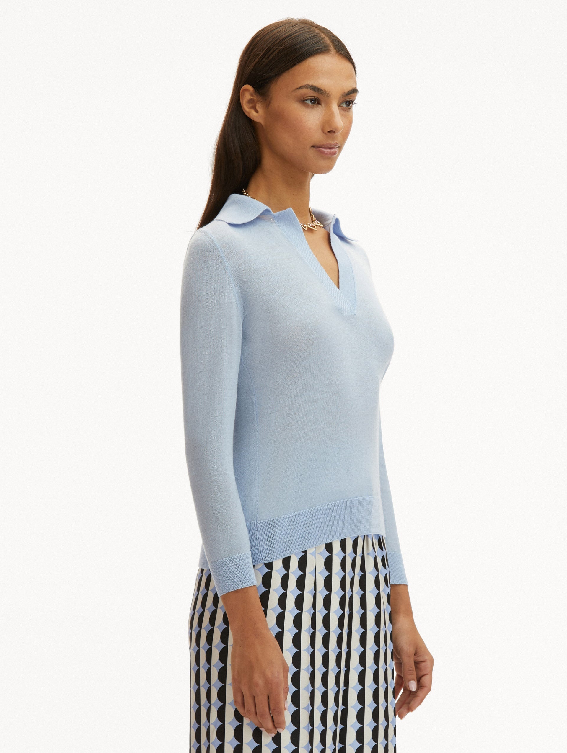 POLO COLLARED PULLOVER - 5