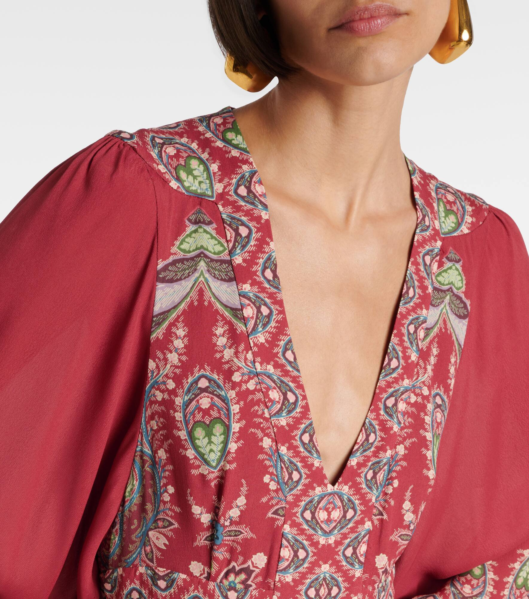 Paisley maxi dress - 4