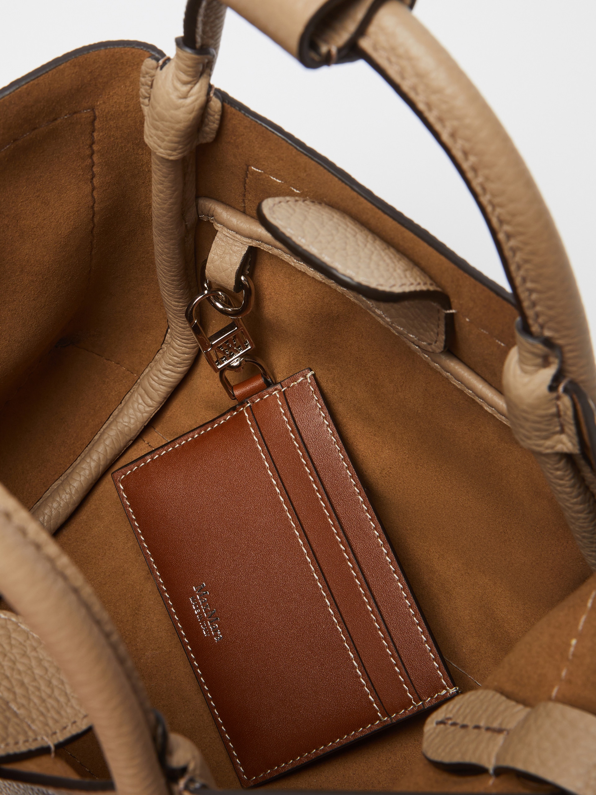 DRUMMEDMARINEXS Extra-small leather Marine bag with deerskin print - 6
