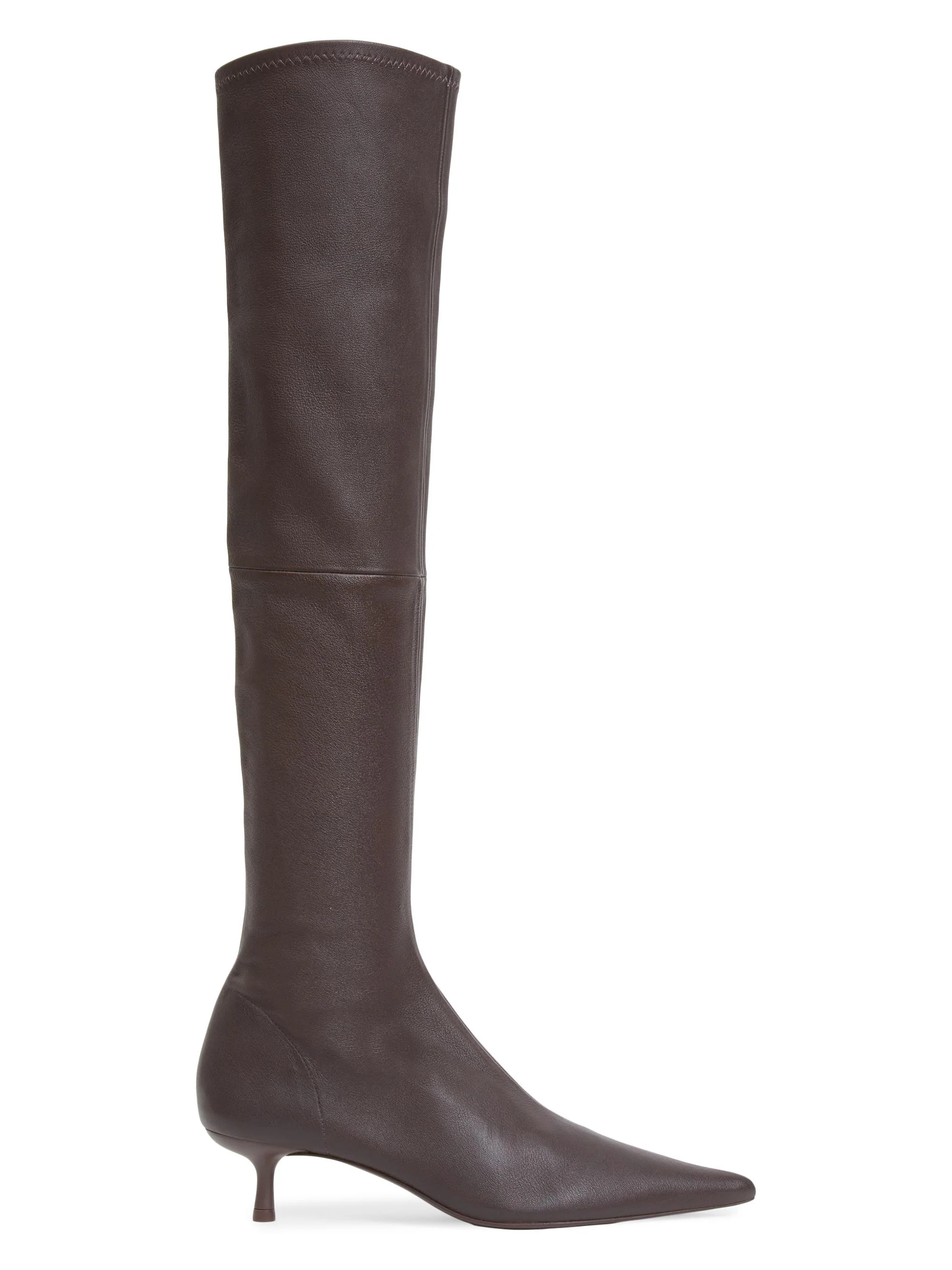 Women's Joni 45MM Stretch-Leather Knee-High Boots - Hickory - 1