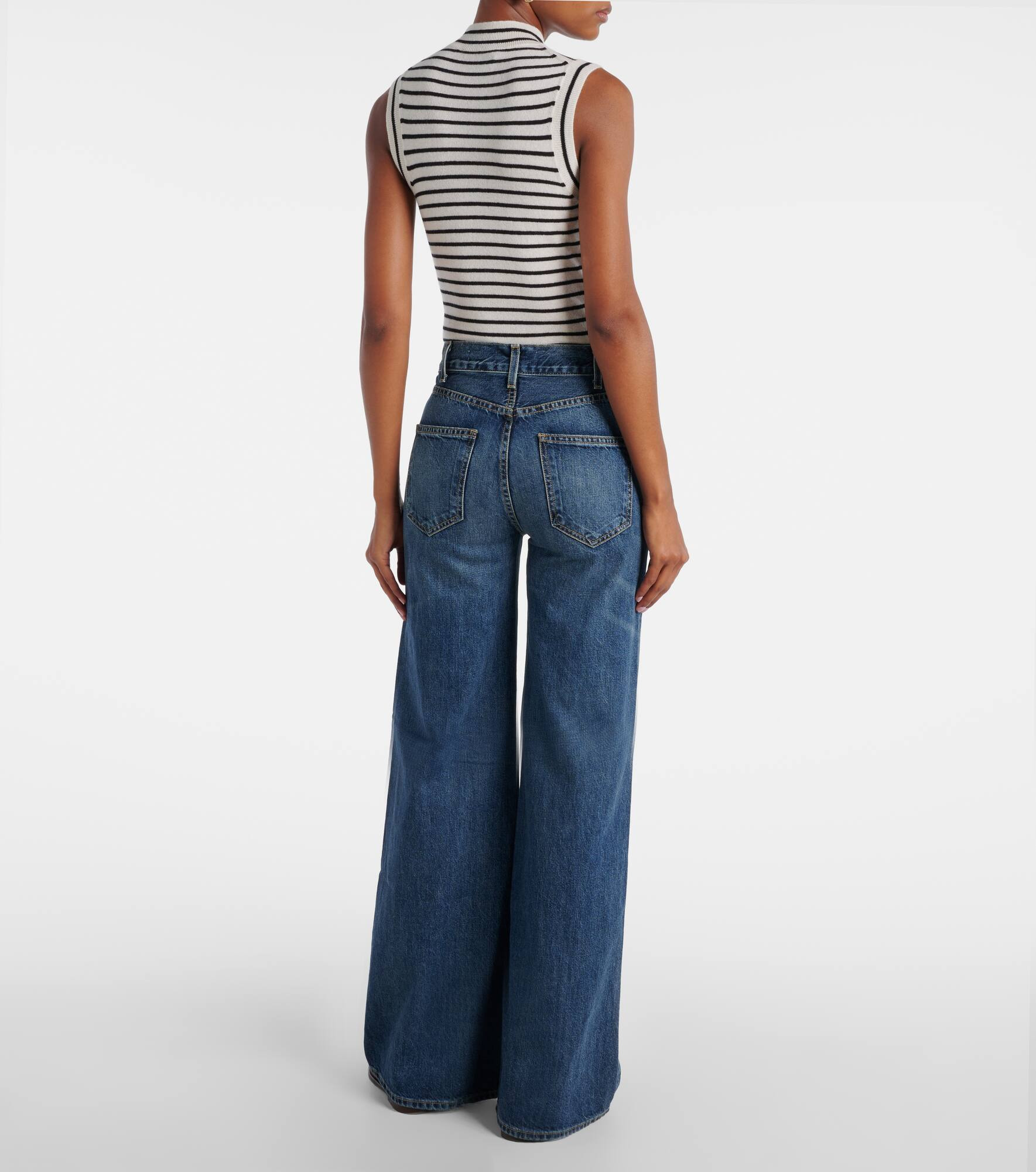 Salome mid-rise wide-leg jeans - 3