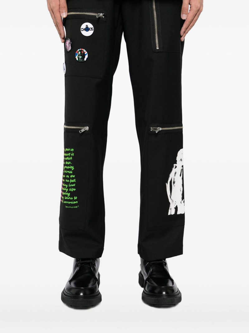 graphic-print straight-leg pants 5