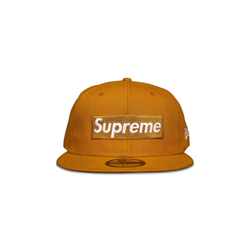 Supreme x New Era Champions Box Logo Hat 'Wheat' - 1