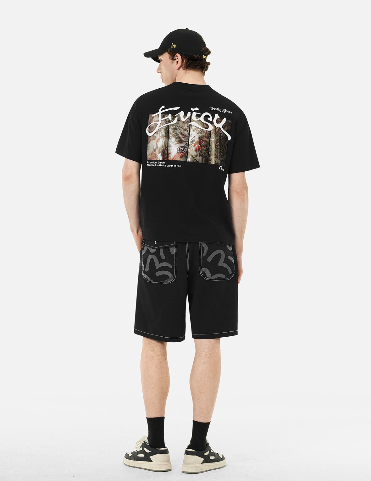 Hakutaku Seagull Print Relax Fit T-Shirt - 4