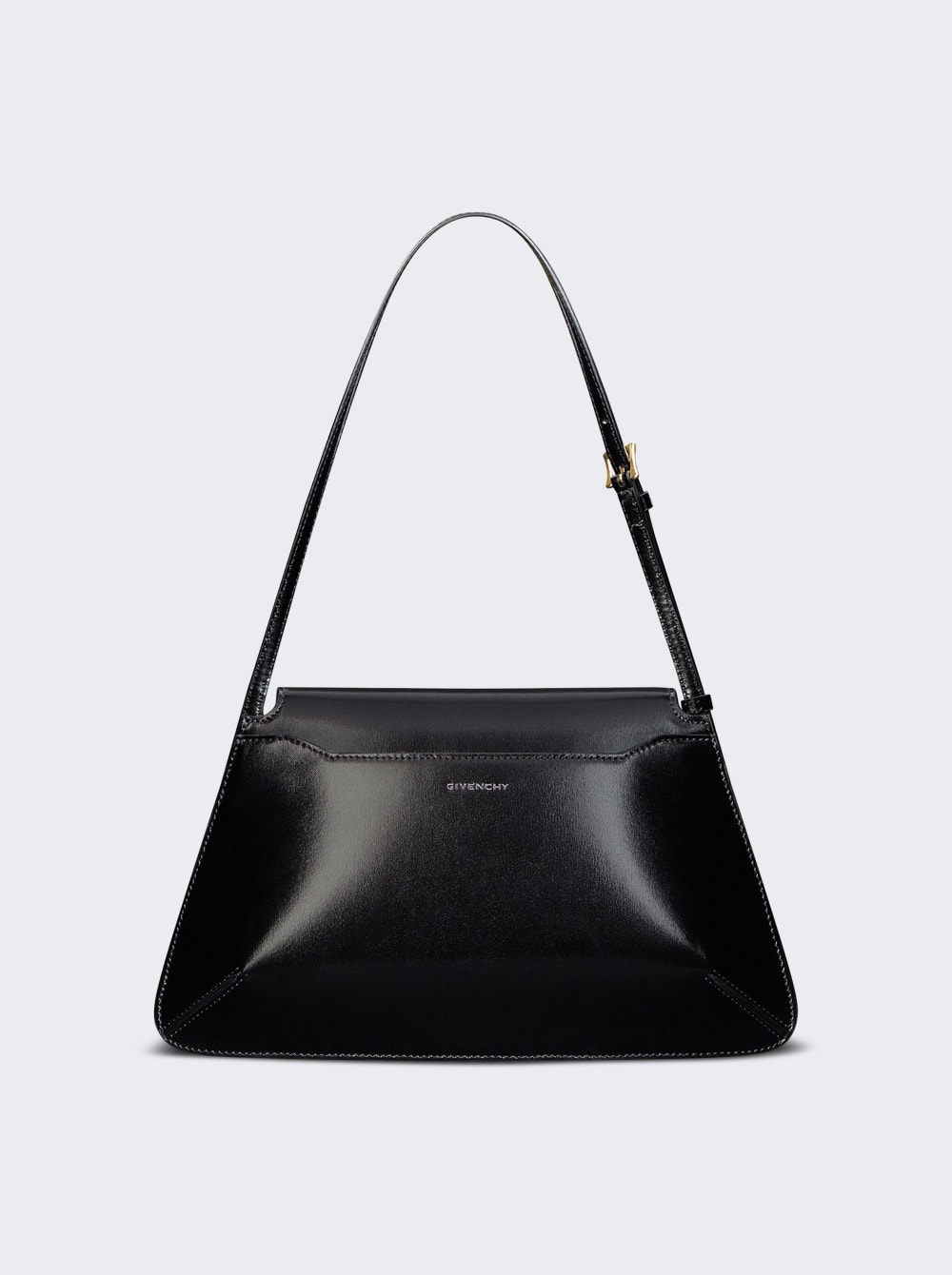 4g Liquid Box Leather Shoulder Bag Black - 3