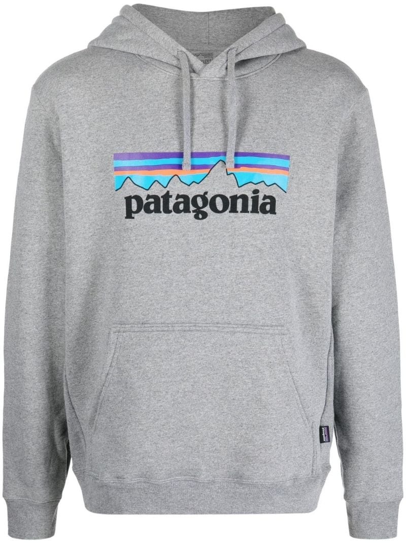 P-6 Logo Uprisal Printed Mélange Fleece-Back Jersey Hoodie - 1
