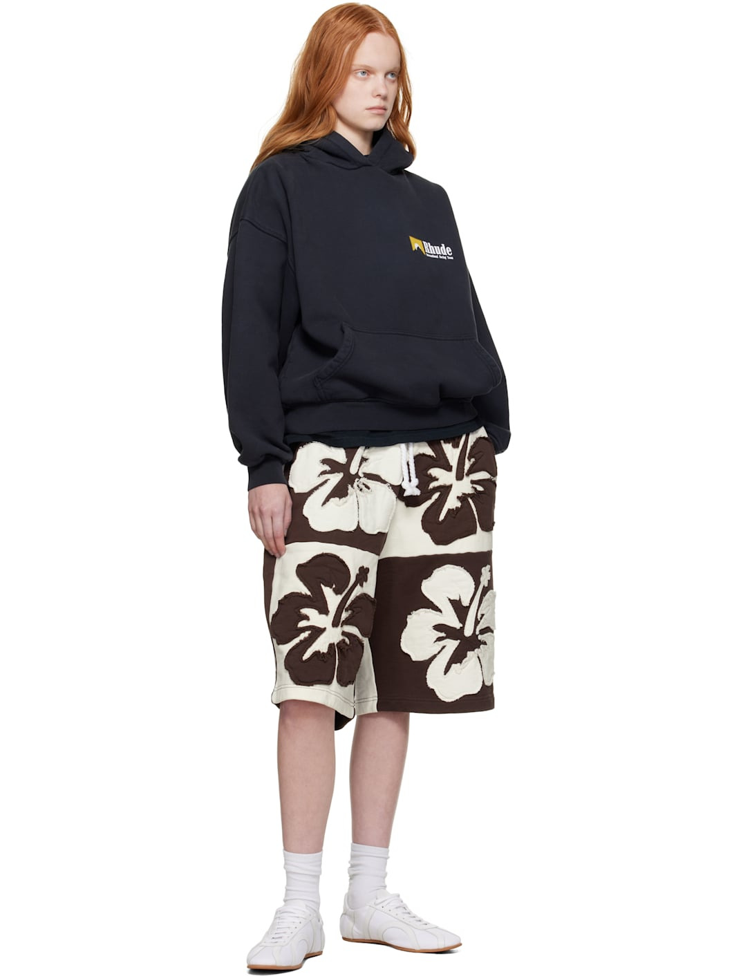 Black 'International Racing' Logo Hoodie - 4