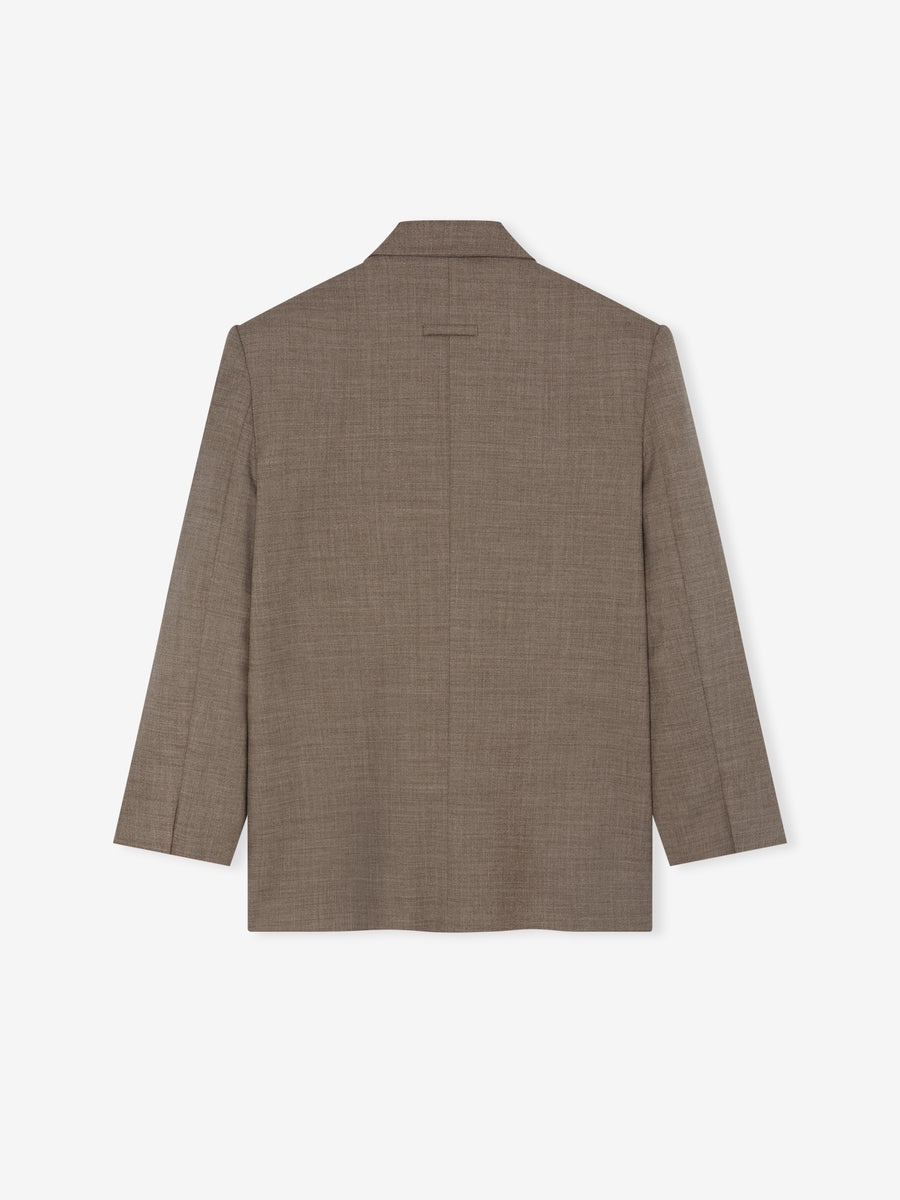 High Twist Wool Single Breasted Blazer - 3
