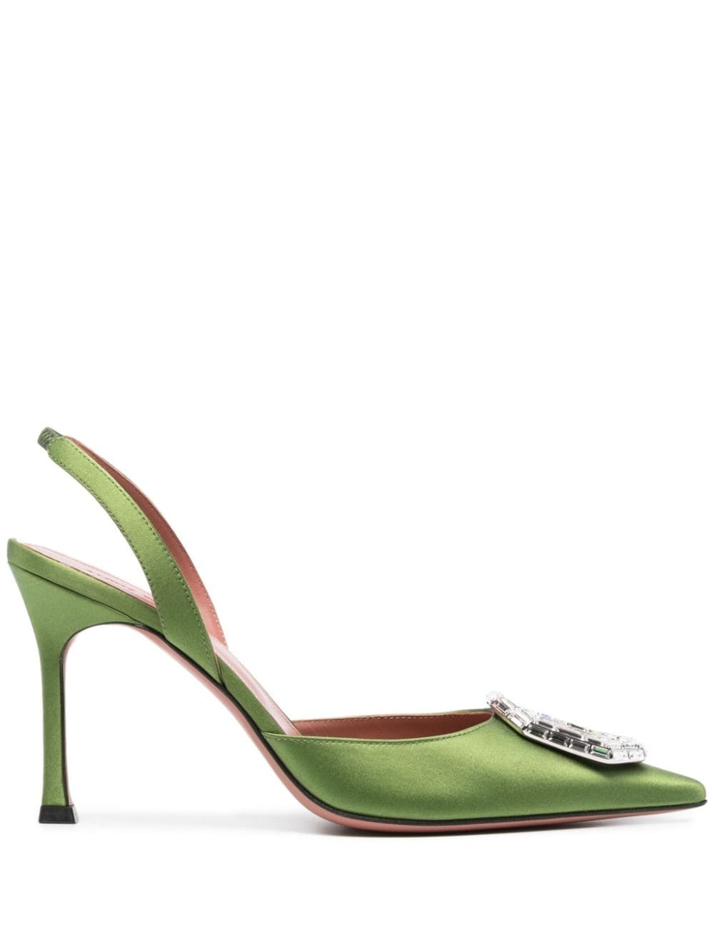 Camelia 95mm crystal-buckle pumps - 1