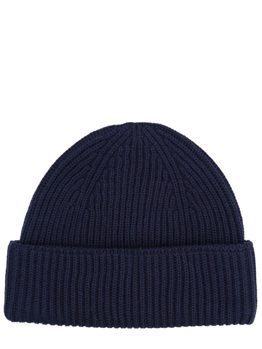 WOOL BEANIE WITH FOX PATCH - 2