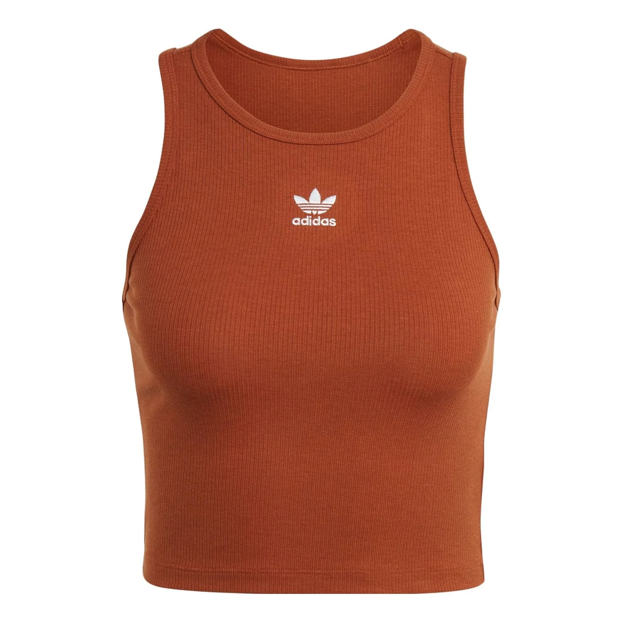 (WMNS) adidas Originals Rib Tank T-Shirt 'Brown' IL9627 - 1