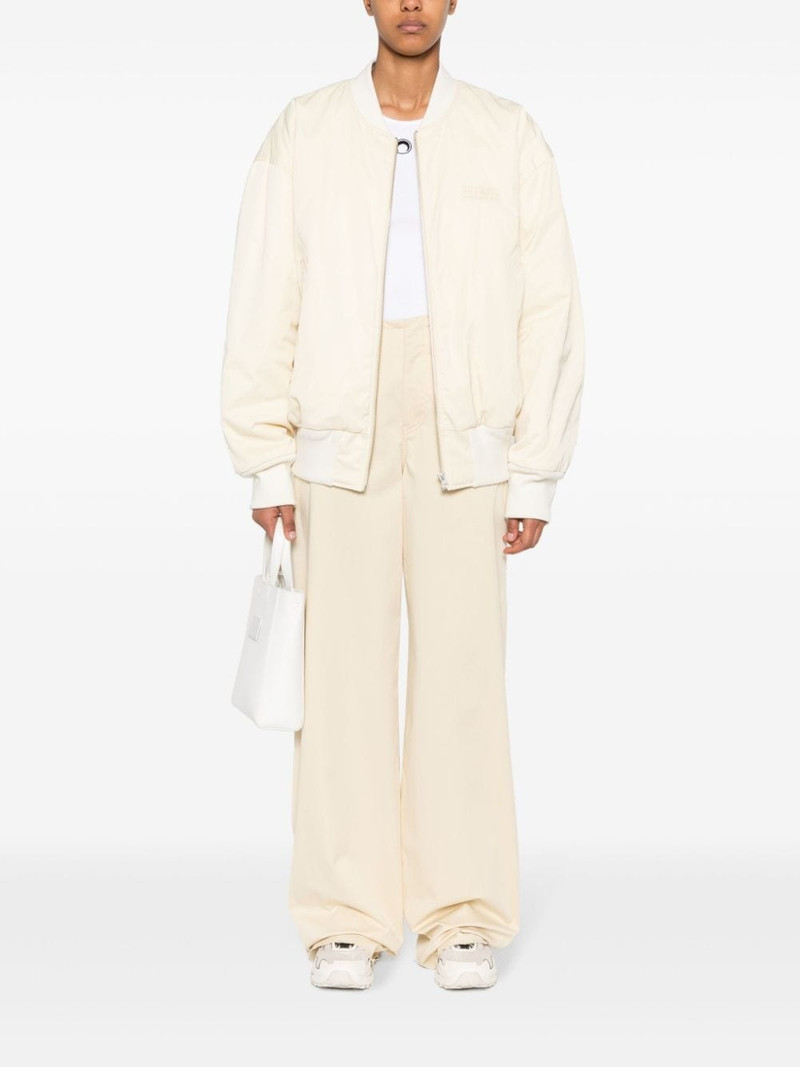 MM6 Maison Margiela distressed wide-leg trousers outlook