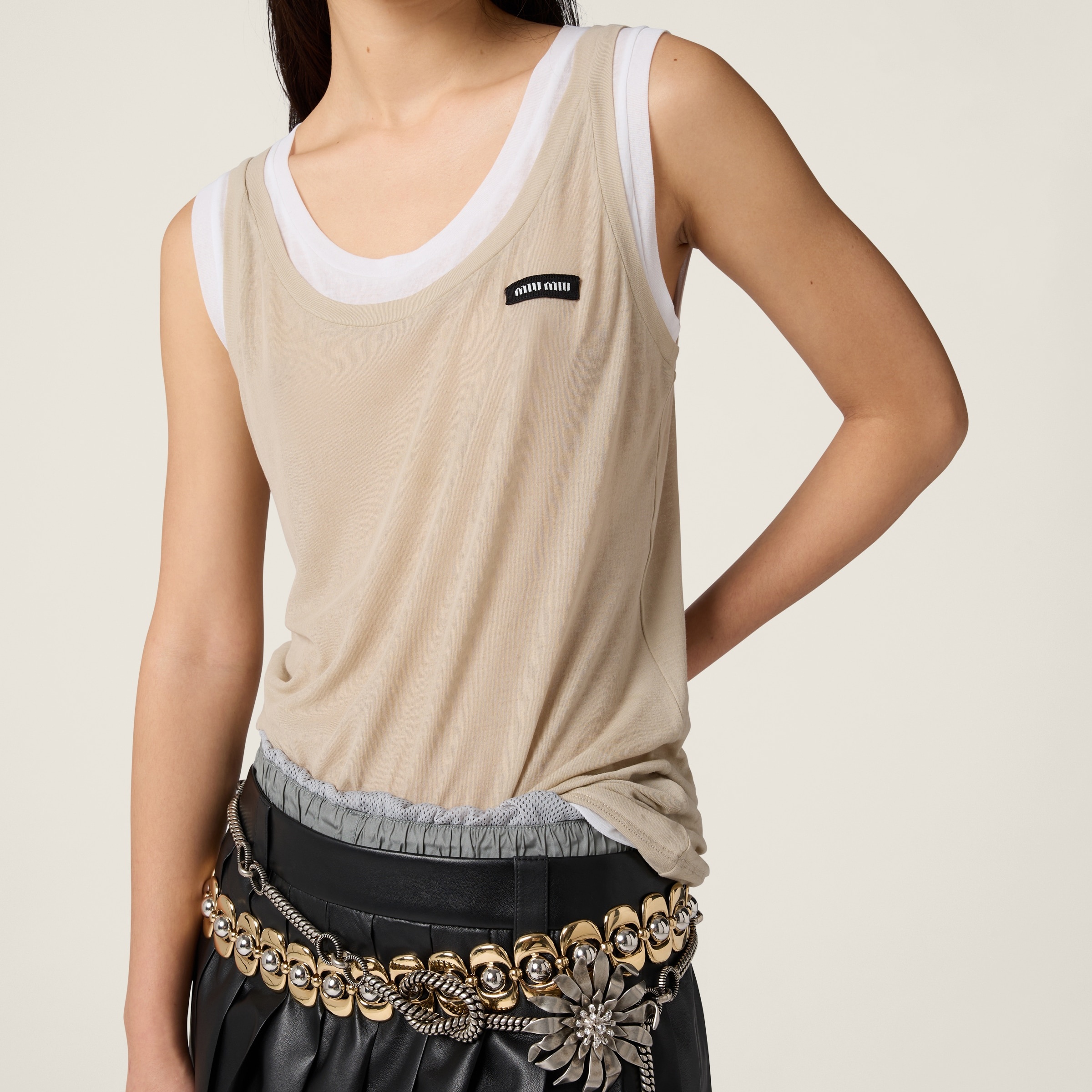 Ribbed jersey tank top - 6
