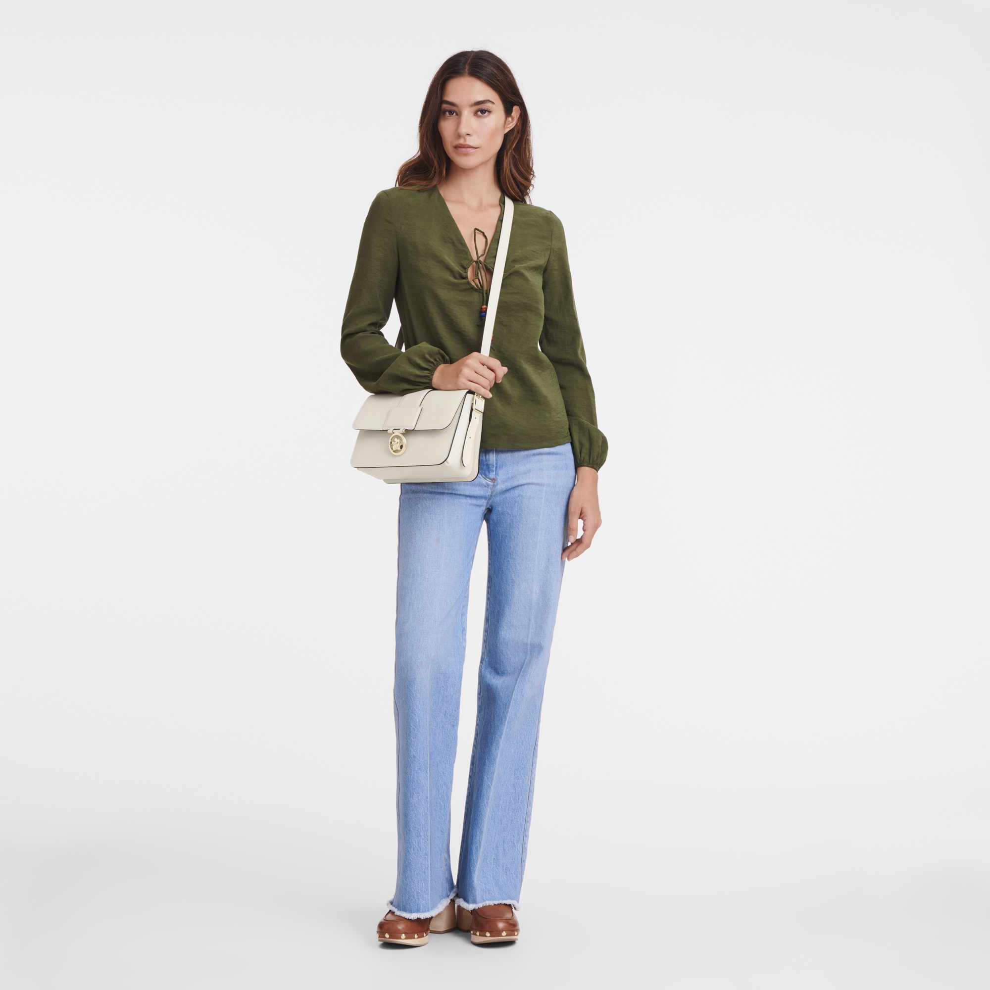 Box-Trot M Crossbody bag Paper - Leather - 2