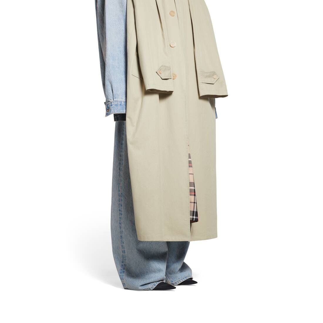 Women's Hybrid Carcoat in Beige - 5