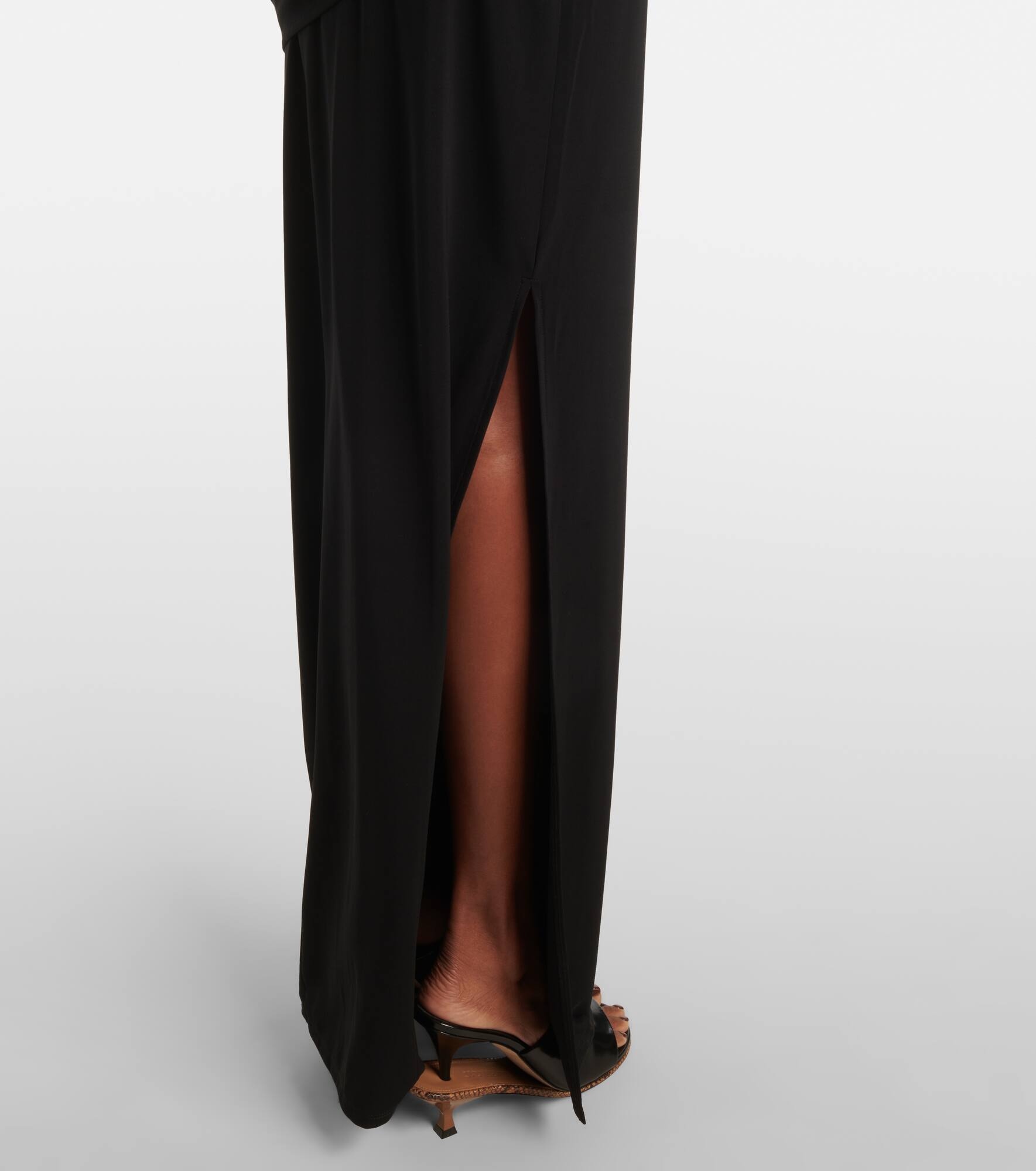 Peplo draped jersey maxi dress - 5