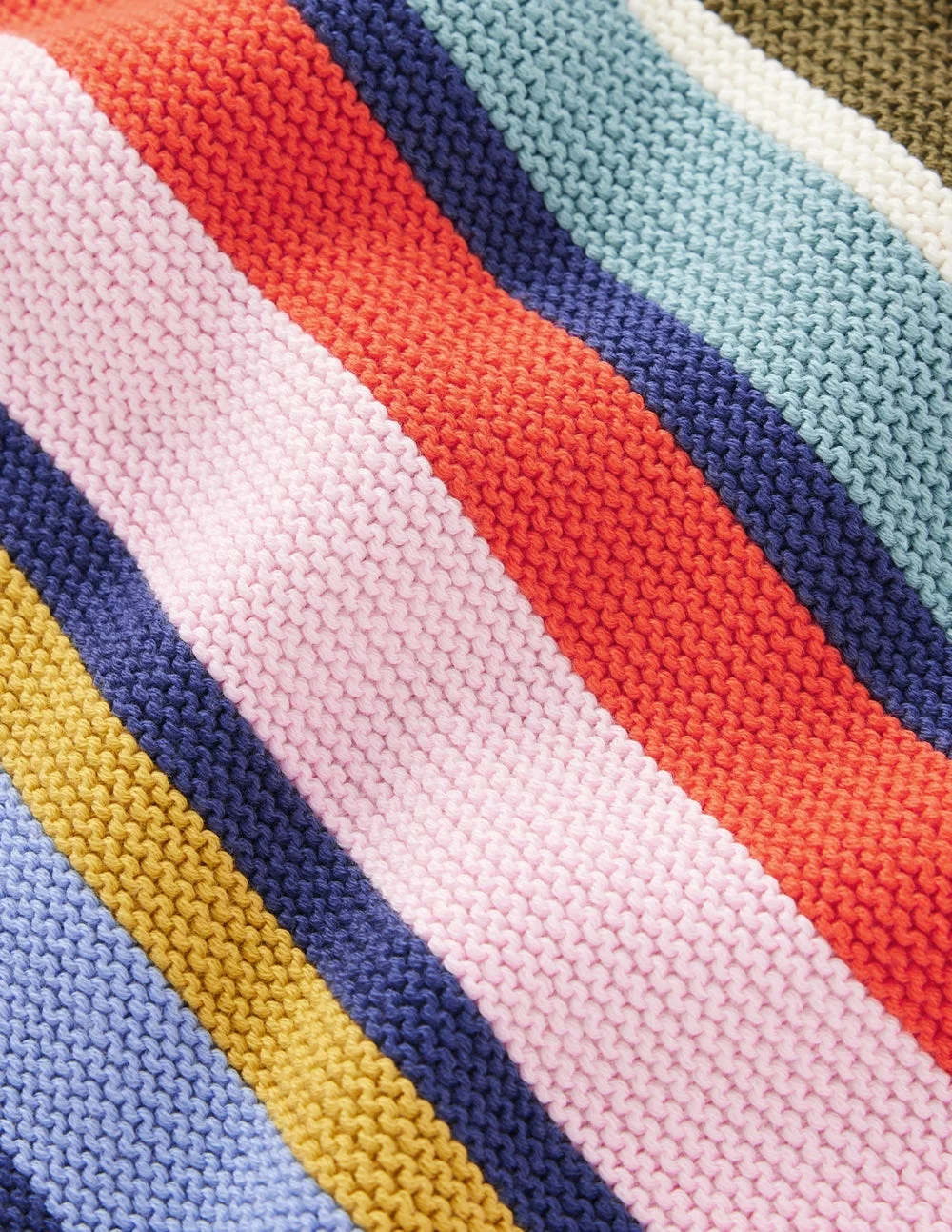 Textured Stitch Jumper-Multi Stripe - 1