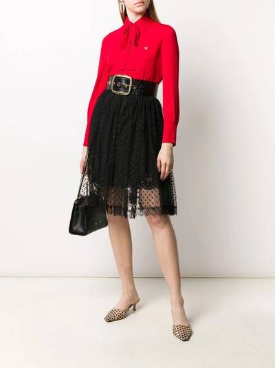 Dolce & Gabbana pleated lace midi skirt outlook