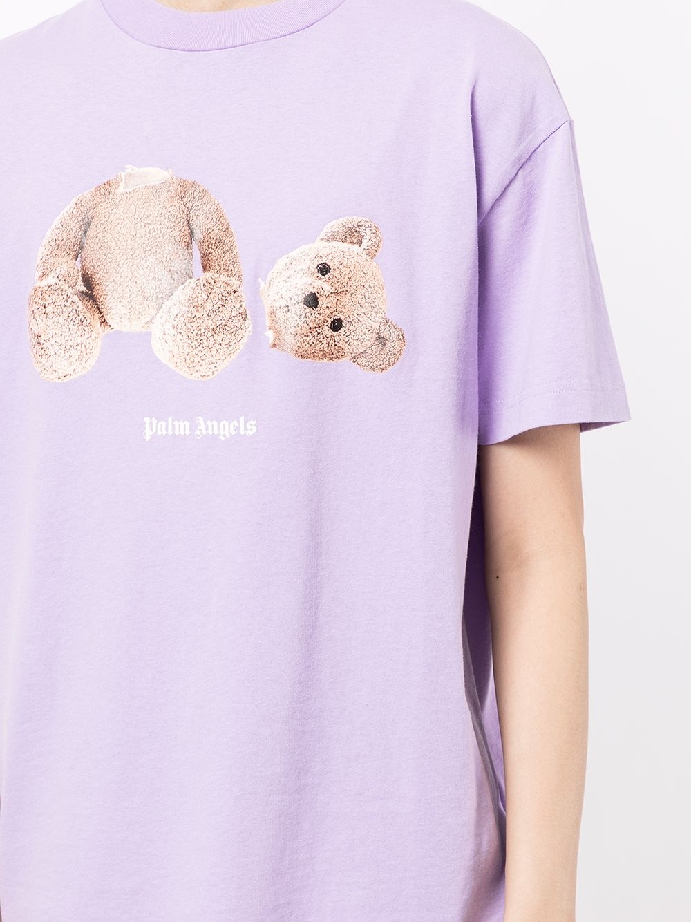 teddy bear-print T-shirt - 5