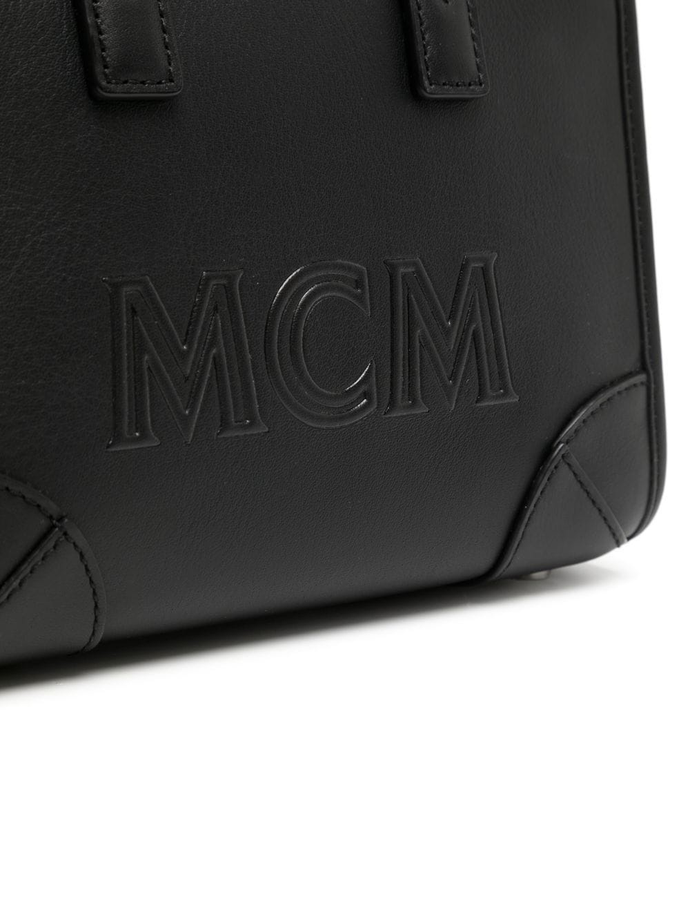 mini Munchen leather tote bag - 4