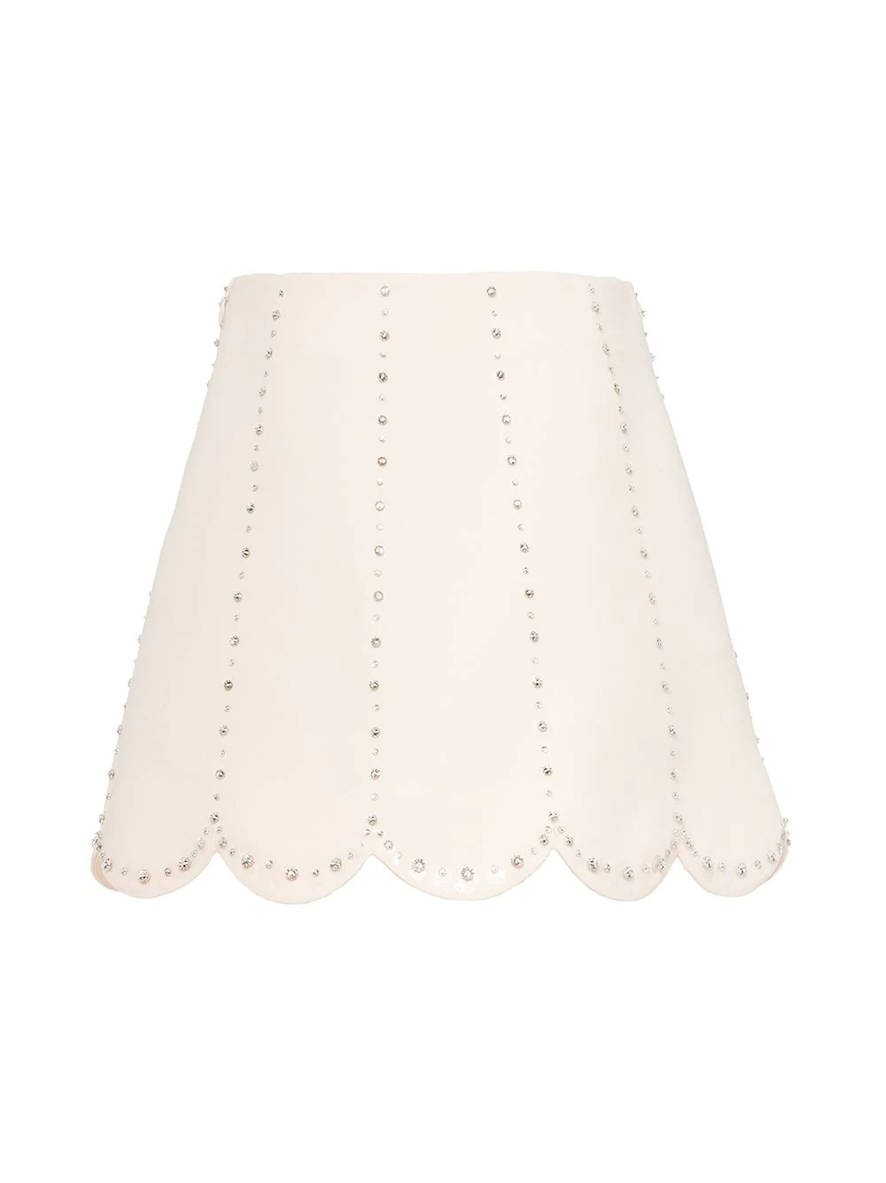 embellished scallop-hem skirt - 2