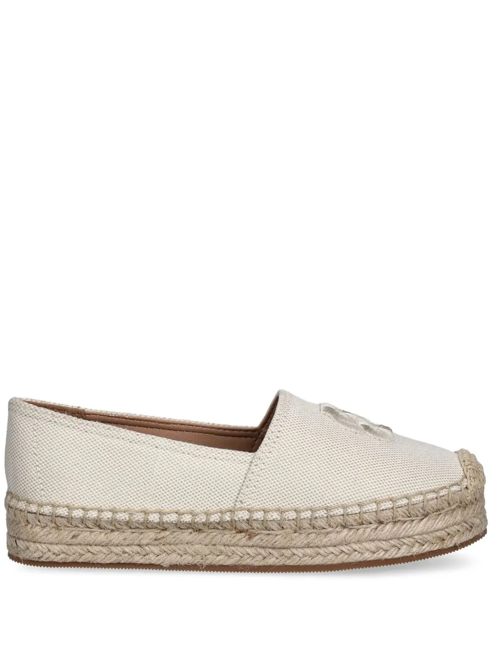 logo-embroidered espadrilles - 1