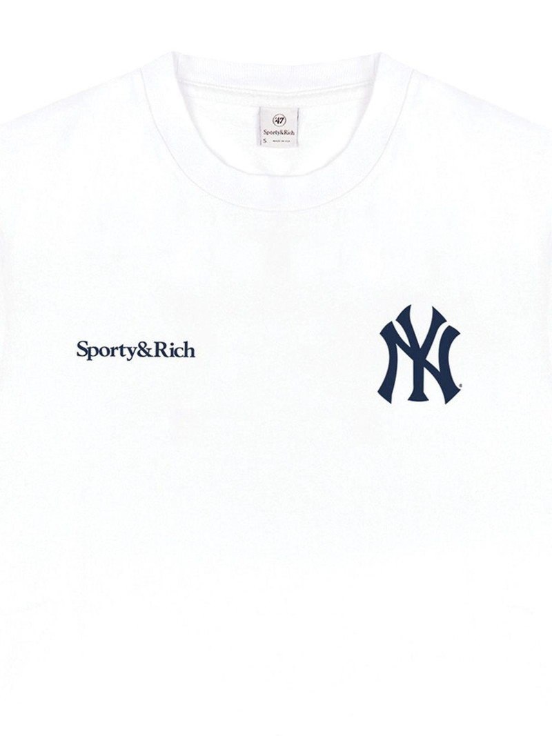 Sporty & Rich Yankees Serif T-shirt outlook