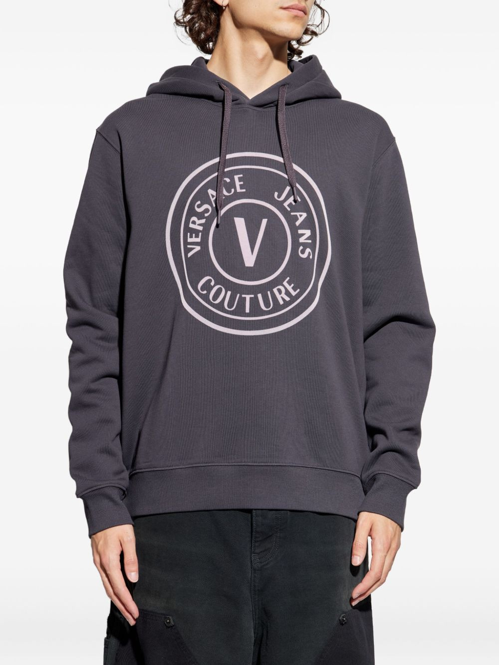 logo-embellished hoodie - 3