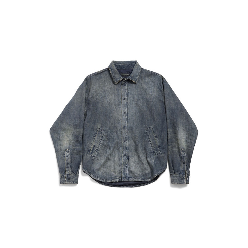 Men's Denim Overshirt in Blue 1