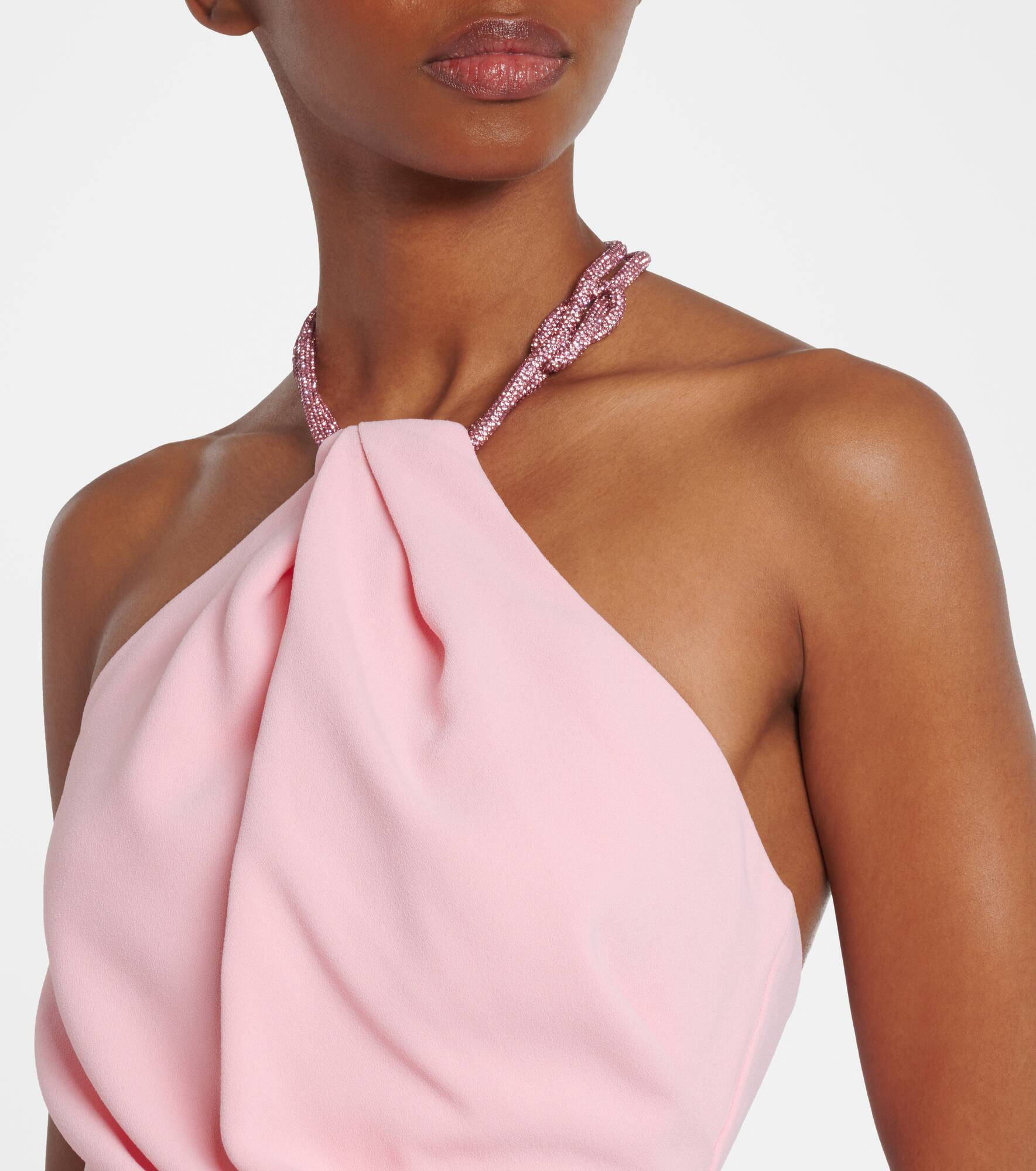 Riva embellished halterneck gown - 4