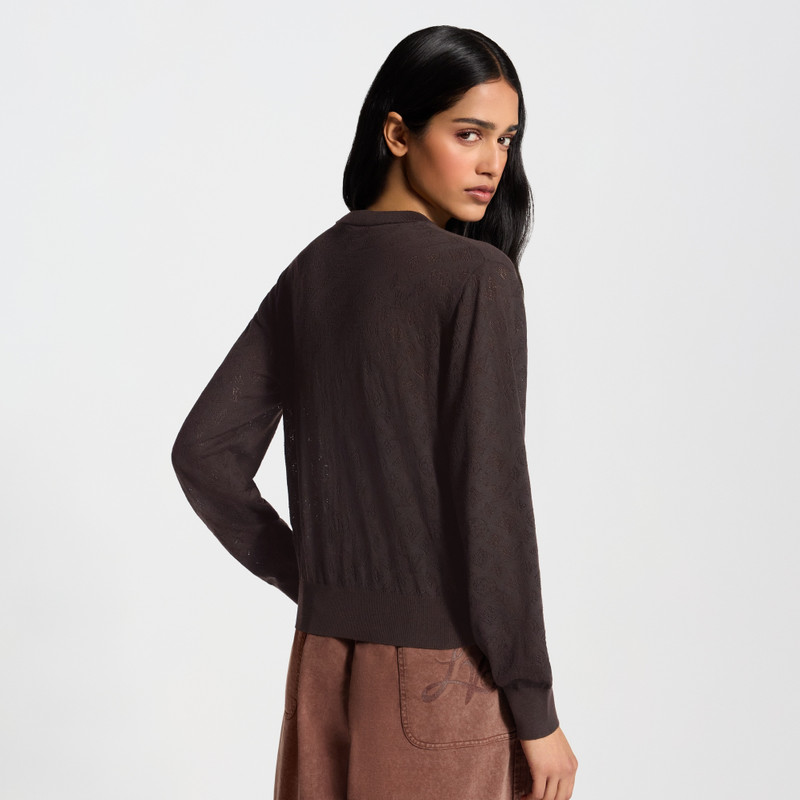 Openwork Mahina Henley Pullover 7