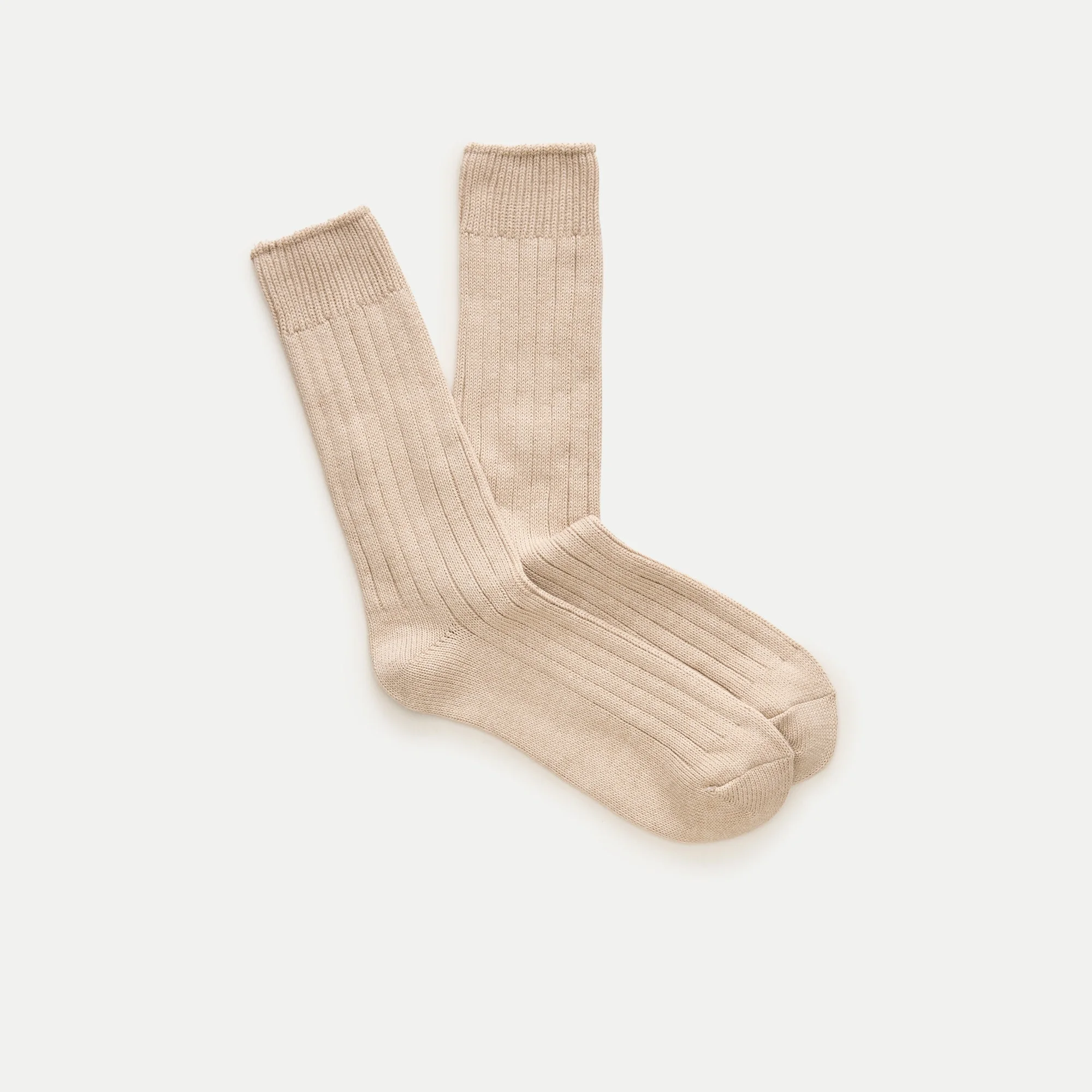 Ribbed cotton-blend socks - 1