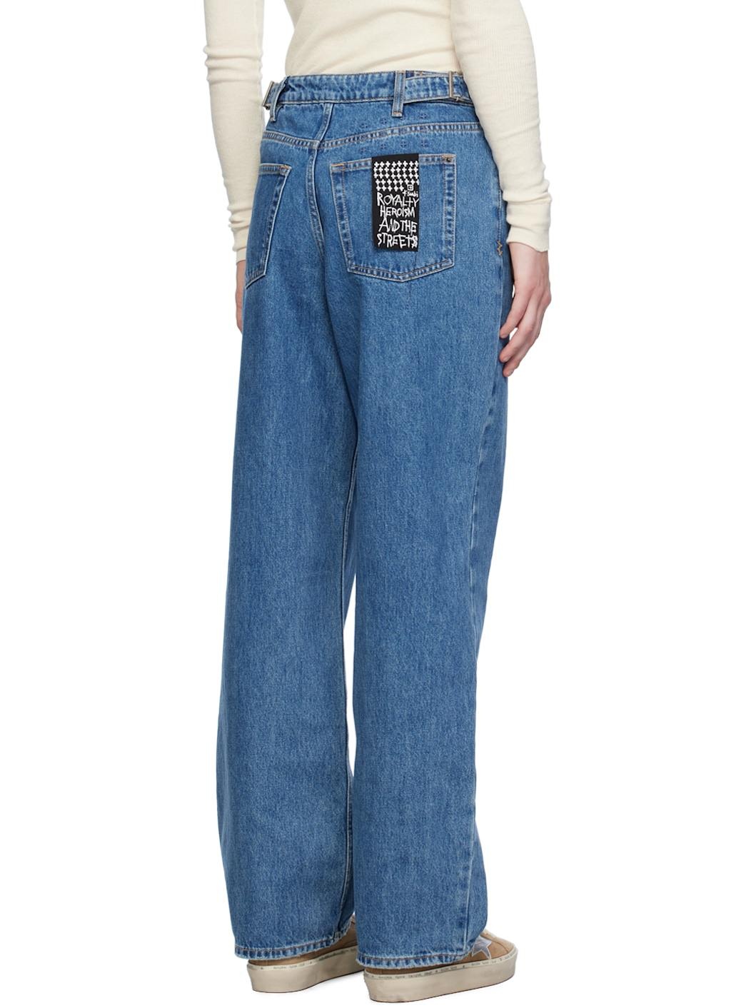 Blue Low Rider Jeans - 3