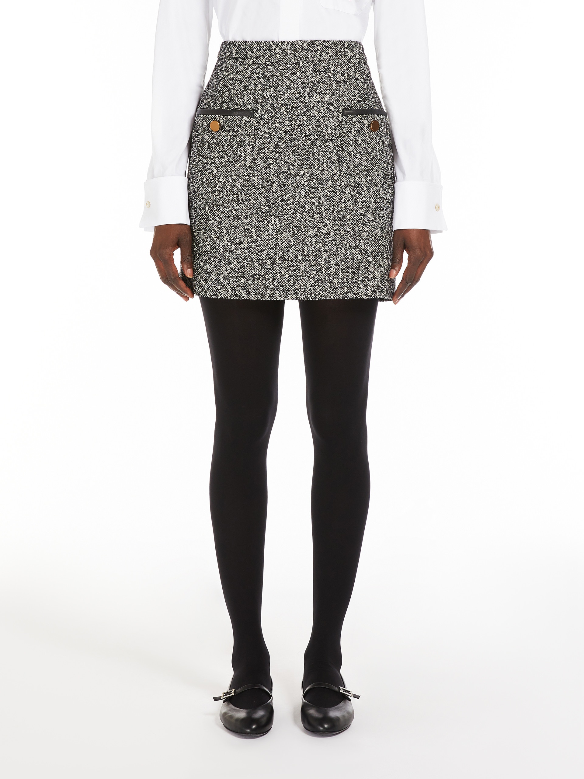 COSA Wool tweed miniskirt - 3