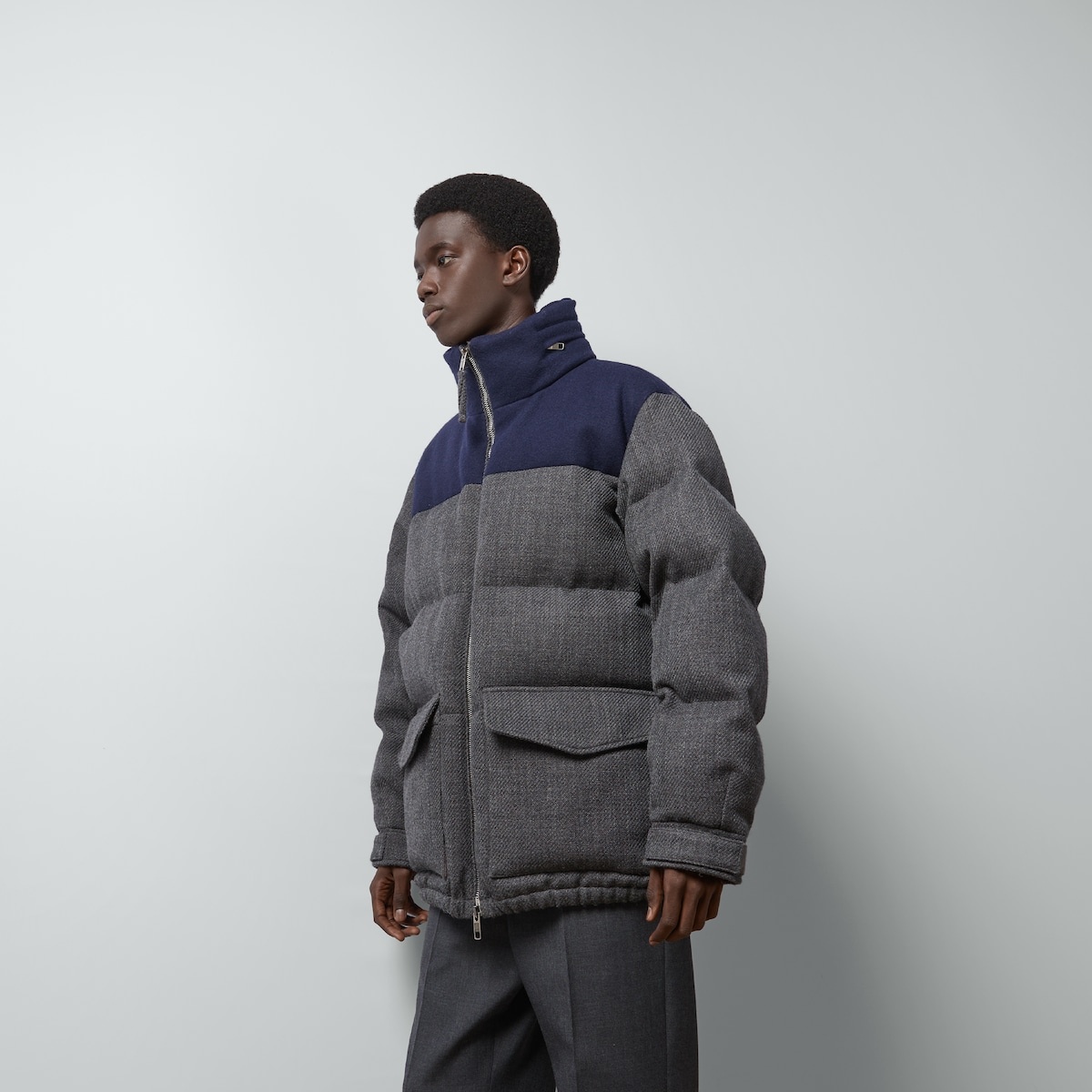 Wool down jacket with Web - 5