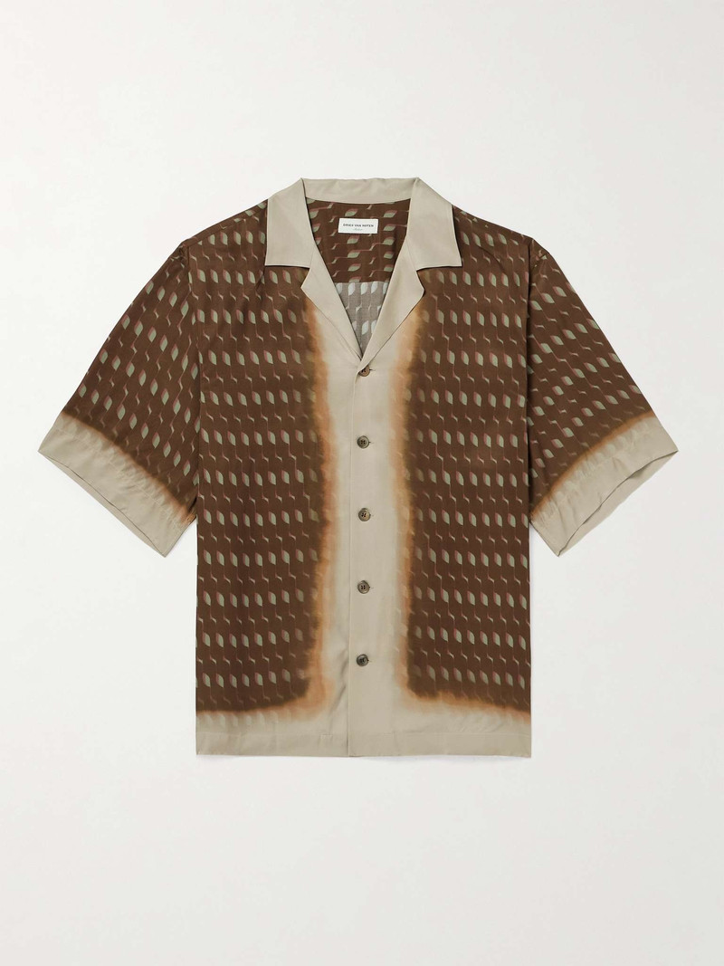 Printed Satin Shirt - 1