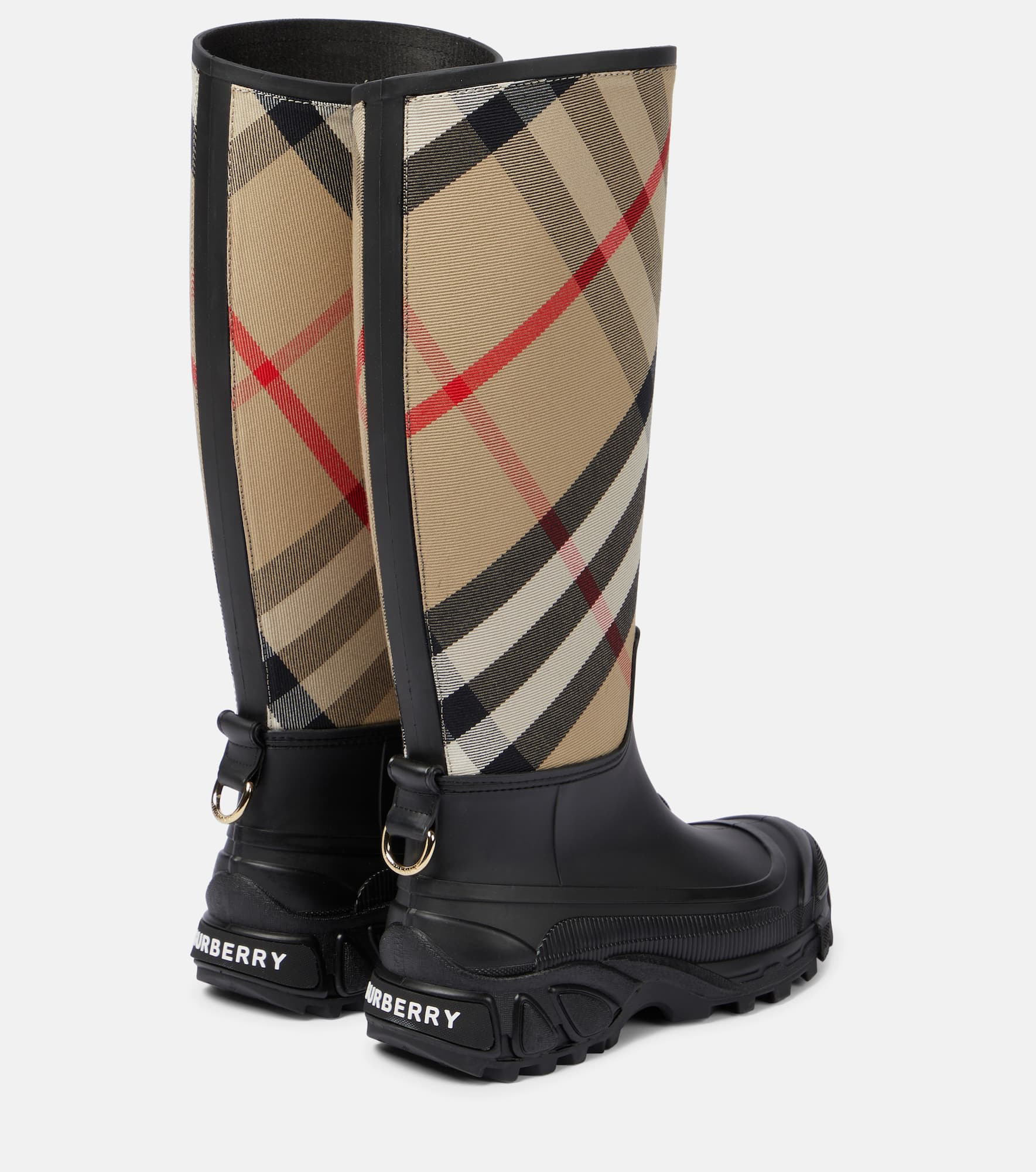 House Check rubber rain boots - 3