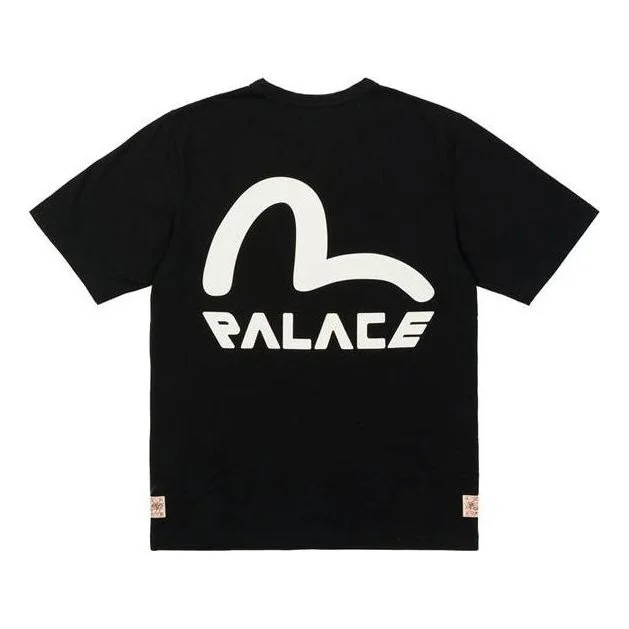 Palace X Evisu Seagull Logo T-Shirt 'Black' P21EVTS006 - 1