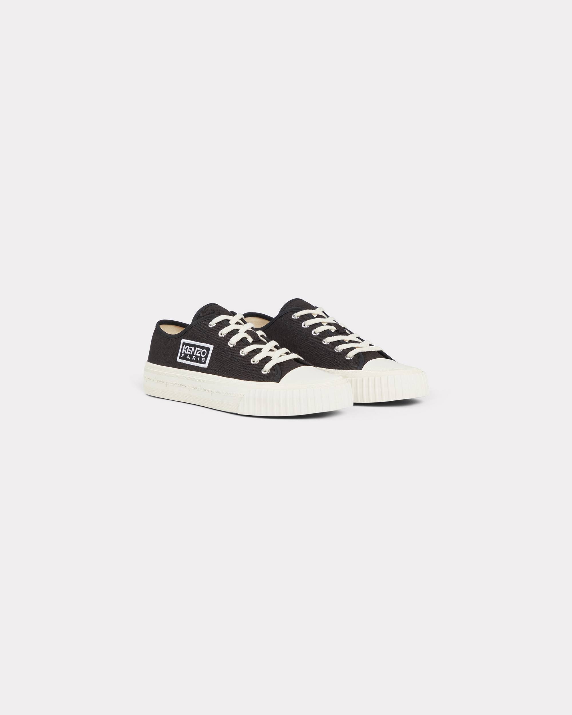 'KENZO Foxy' embroidered canvas trainers - 3