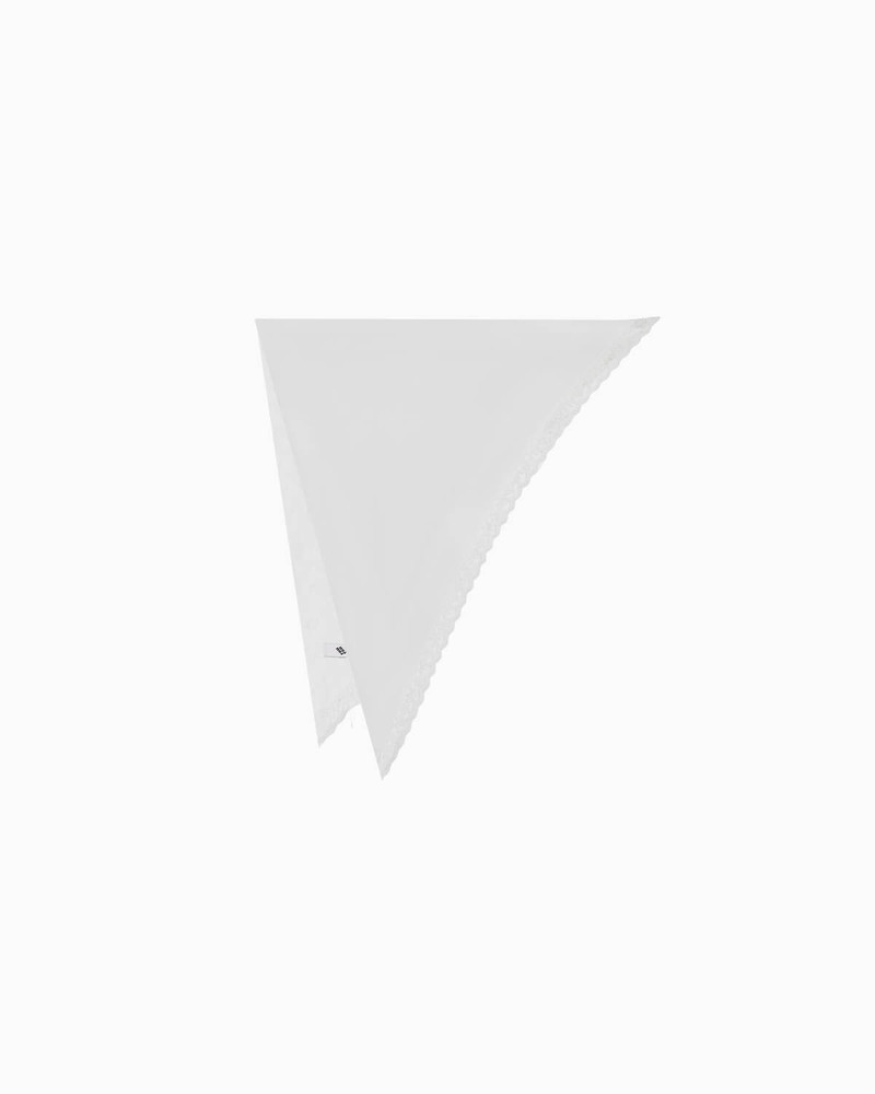 The Voile Scarf: White Cotton Voile 5