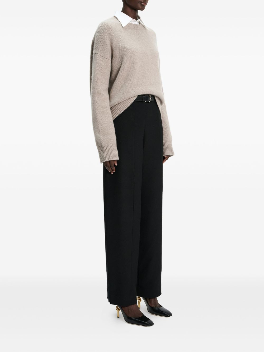 round-neck cashmere sweater - 2