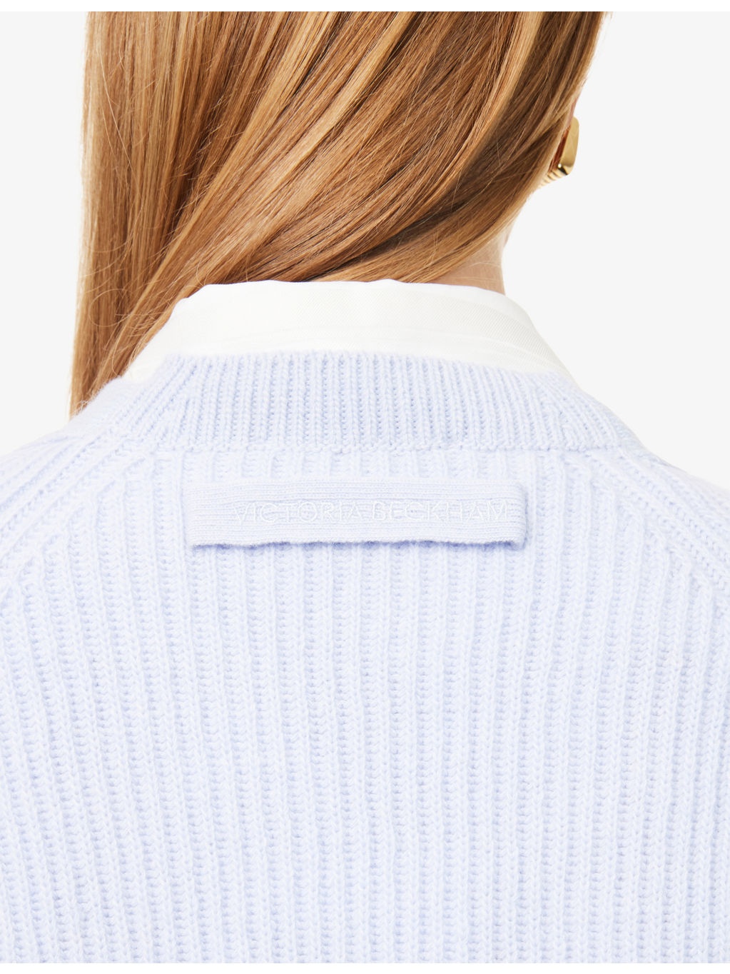 V-Neck Knitted Wool And Cashmere Cardigan - 5