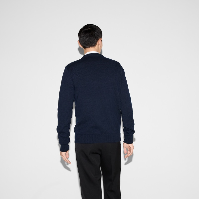 Wool cashmere sweater with intarsia 4