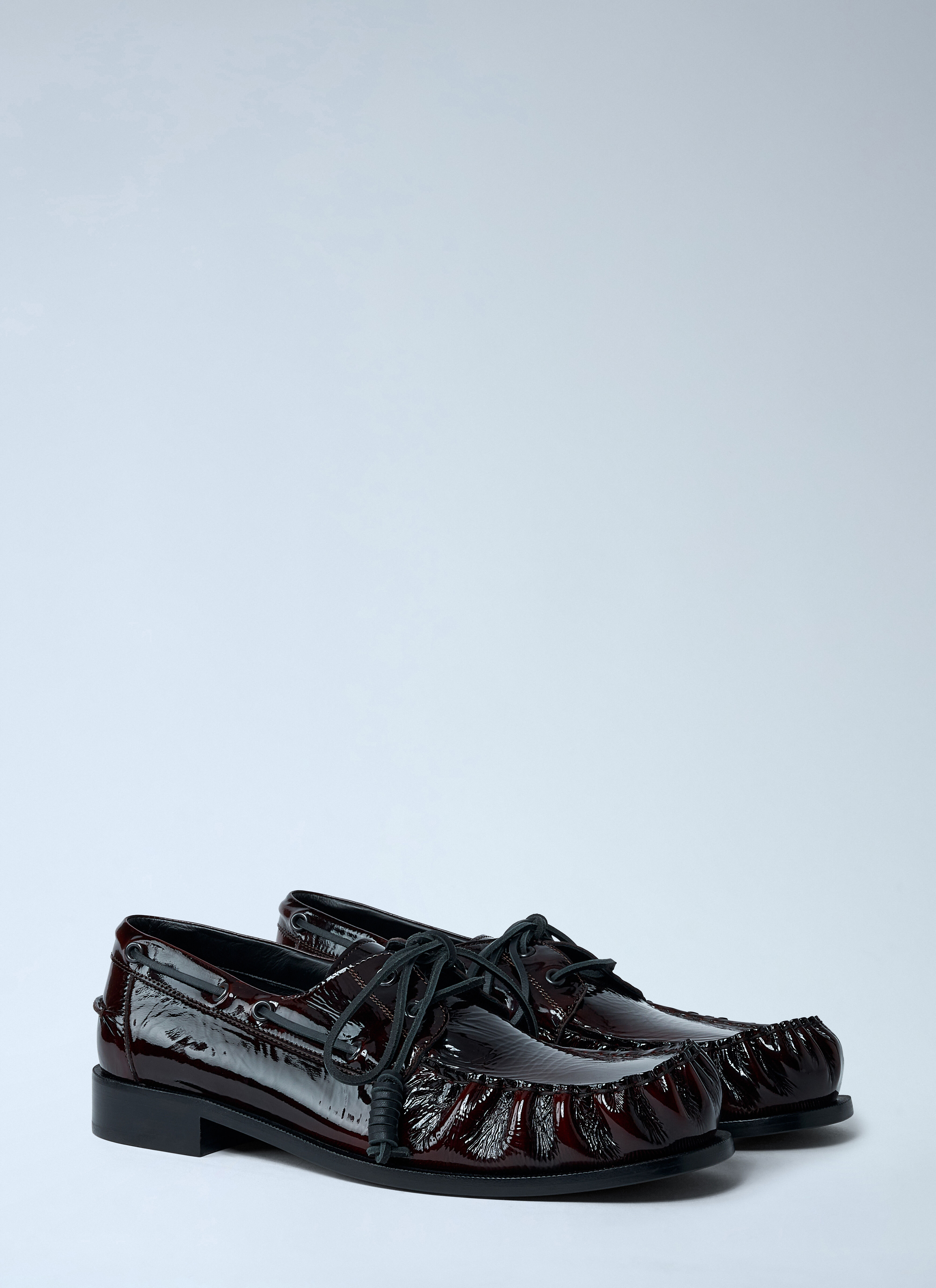 Patent Lace-up Shoes - 2