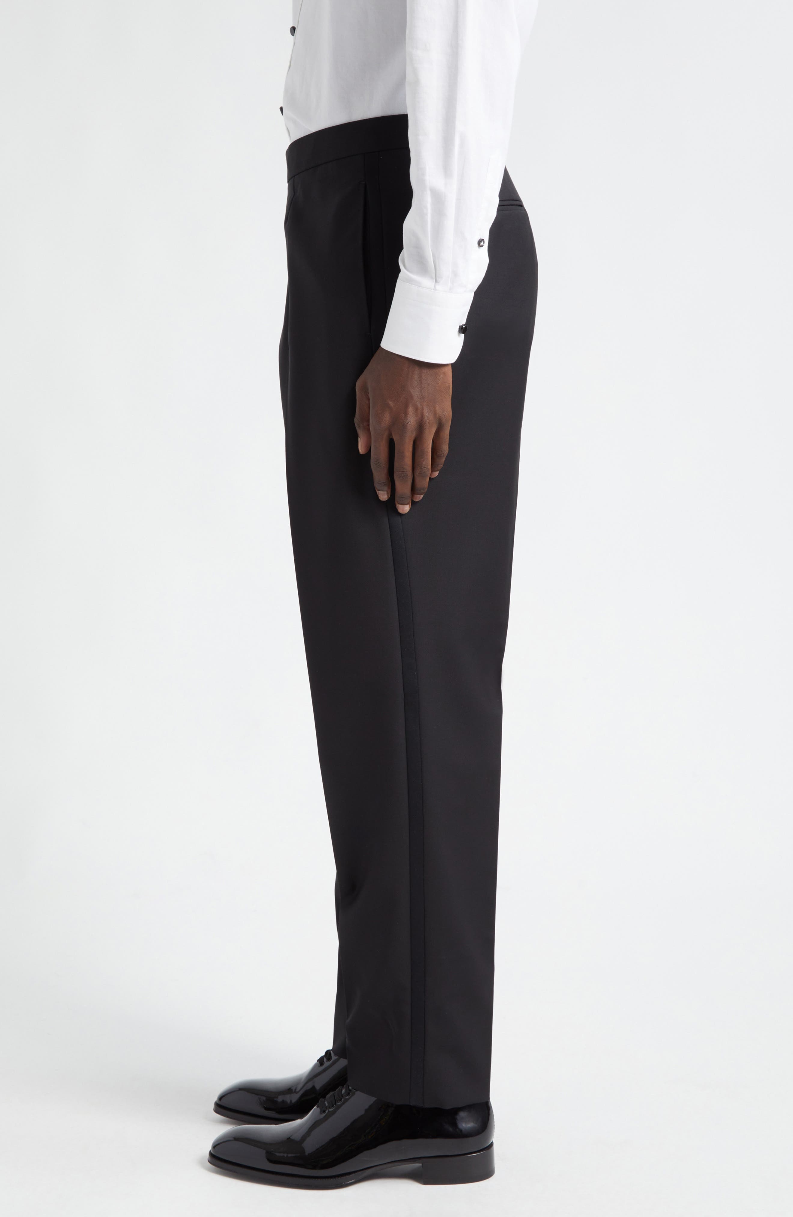 Wool & Mohair Tuxedo Trousers - 3