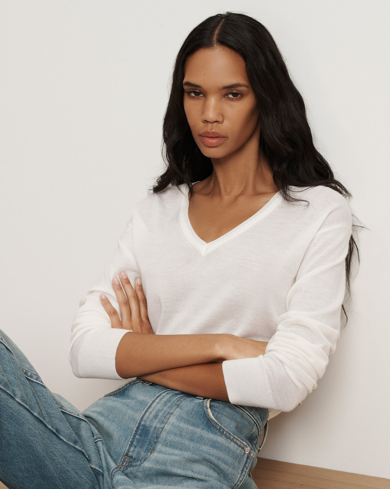 VERONICA BEARD MILETTE MERINO WOOL PULLOVER outlook