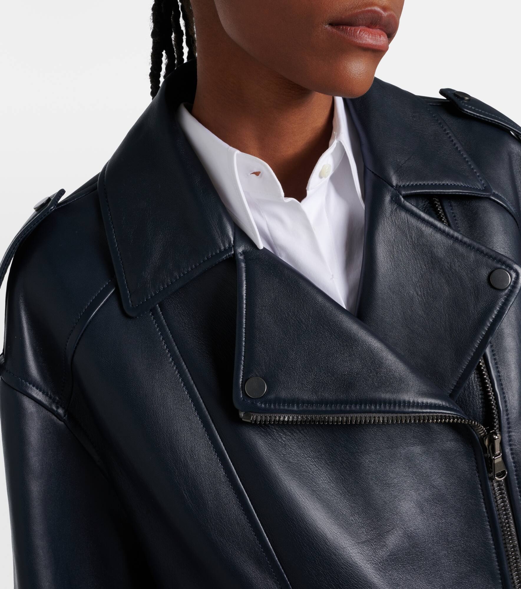 【ブルネロクチネリ】 Jackets - Biker Jackets ジャケット Men's Brunello Cucinelli Leather & Faux Leather Jackets