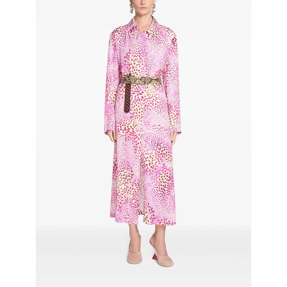 Dries Van Noten Pink Coats - Single Breasted Coats Women - 2